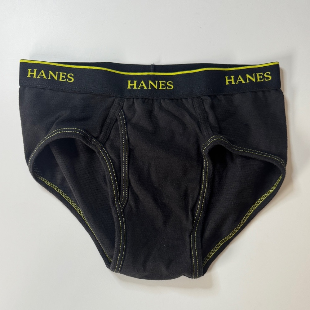 Hanes Black Underwear with Yellow Trim